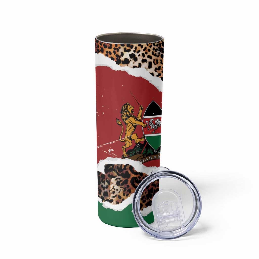 Kenya Skinny Tumbler Mix Animal Skin Pattern Grunge Style - African Pride