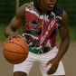 Kenya Sleeveless Zip Hoodie Mix Animal Skin Pattern Grunge Style - African Pride