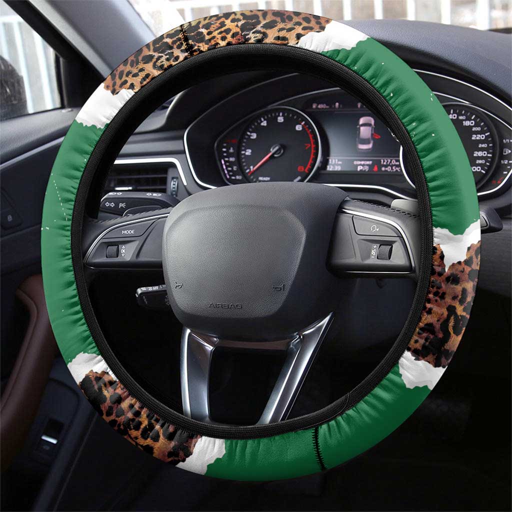 Kenya Steering Wheel Cover Mix Animal Skin Pattern Grunge Style - African Pride