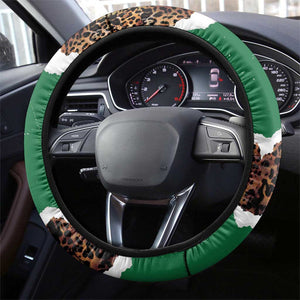 Kenya Steering Wheel Cover Mix Animal Skin Pattern Grunge Style - African Pride