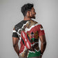 Kenya T shirt Mix Animal Skin Pattern Grunge Style - African Pride
