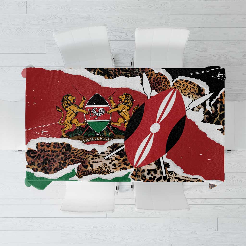 Kenya Tablecloth Mix Animal Skin Pattern Grunge Style - African Pride