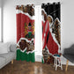 Kenya Window Curtain Mix Animal Skin Pattern Grunge Style - African Pride