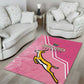 South Africa WC2026 Area Rug Springboks Special Pink