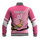Personalized South Africa WC2026 Baseball Jacket Springboks Special Pink