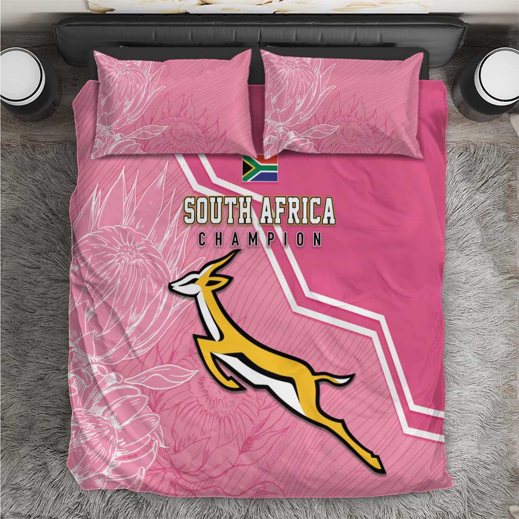 South Africa WC2026 Bedding Set Springboks Special Pink by African Pride