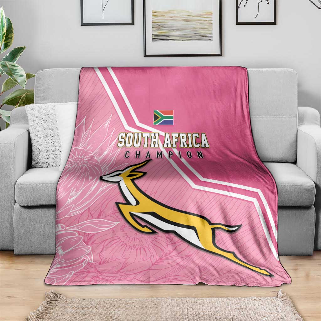 South Africa WC2026 Blanket Springboks Special Pink