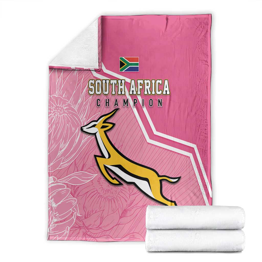 South Africa WC2026 Blanket Springboks Special Pink