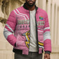 Personalized South Africa WC2026 Bomber Puffer Jacket Springboks Special Pink