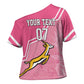 Personalized South Africa WC2026 Cross Shoulder Shirt Springboks Special Pink