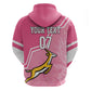 Personalized South Africa WC2026 Hoodie Springboks Special Pink