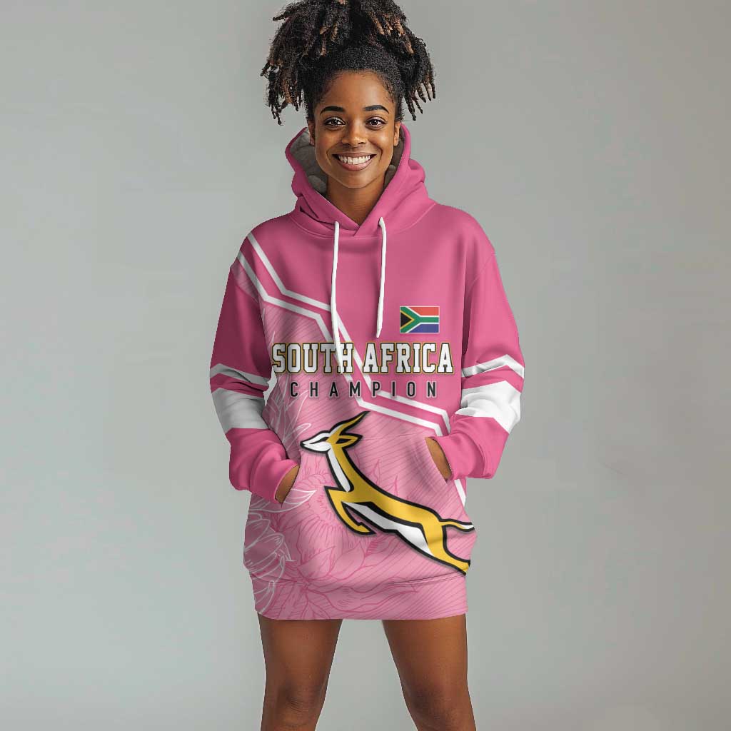 Personalized South Africa WC2026 Hoodie Dress Springboks Special Pink ...