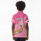 Personalized South Africa WC2026 Kid Polo Shirt Springboks Special Pink