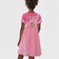 Personalized South Africa WC2026 Kid Short Sleeve Dress Springboks Special Pink