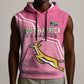 Personalized South Africa WC2026 Sleeveless Hoodie Springboks Special Pink