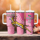 Personalized South Africa WC2026 Tumbler With Handle Springboks Special Pink