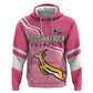 Personalized South Africa WC2026 Zip Hoodie Springboks Special Pink
