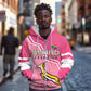 Personalized South Africa WC2026 Zip Hoodie Springboks Special Pink