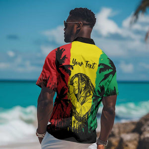 Reggae Soul B.Marley Personalized Hawaiian Shirt Tropical Grunge