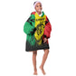 Reggae Soul B.Marley Personalized Kid Wearable Blanket Hoodie Tropical Grunge