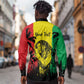 Reggae Soul B.Marley Personalized Long Sleeve Button Shirt Tropical Grunge