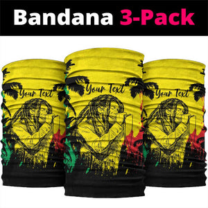 Reggae Soul B.Marley Personalized Neck Gaiter Tropical Grunge LT7