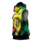 Reggae Soul B.Marley Personalized Sleeveless Hoodie Tropical Grunge - African Pride