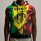 Reggae Soul B.Marley Personalized Sleeveless Hoodie Tropical Grunge - African Pride