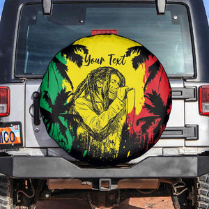 Reggae Soul B.Marley Personalized Spare Tire Cover Tropical Grunge