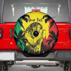 Reggae Soul B.Marley Personalized Spare Tire Cover Tropical Grunge