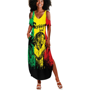 Reggae Soul B.Marley Personalized Summer Maxi Dress Tropical Grunge