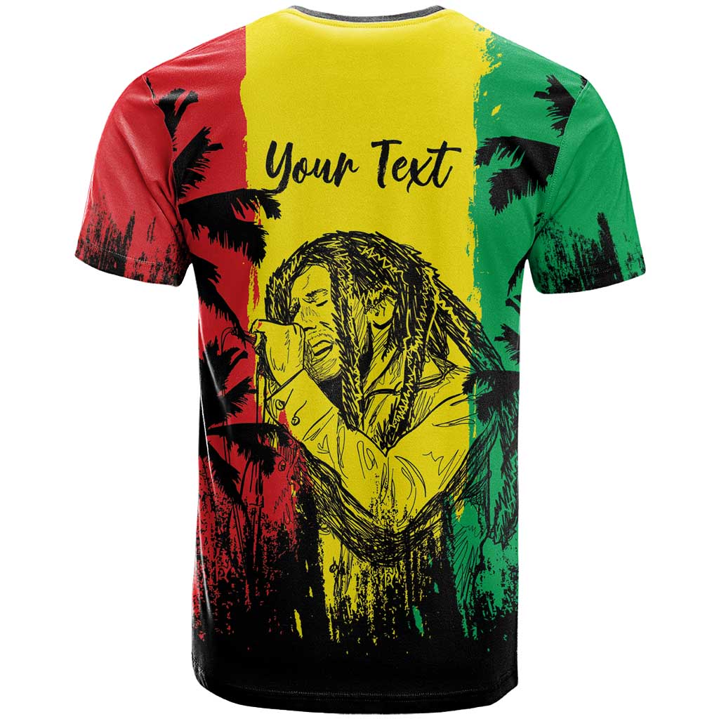 Reggae Soul B.Marley Personalized T shirt Tropical Grunge