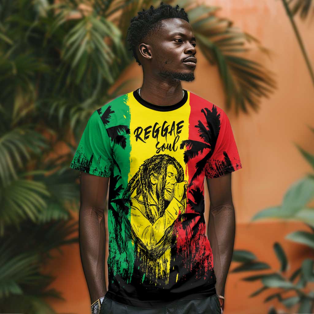 Reggae Soul B.Marley Personalized T shirt Tropical Grunge