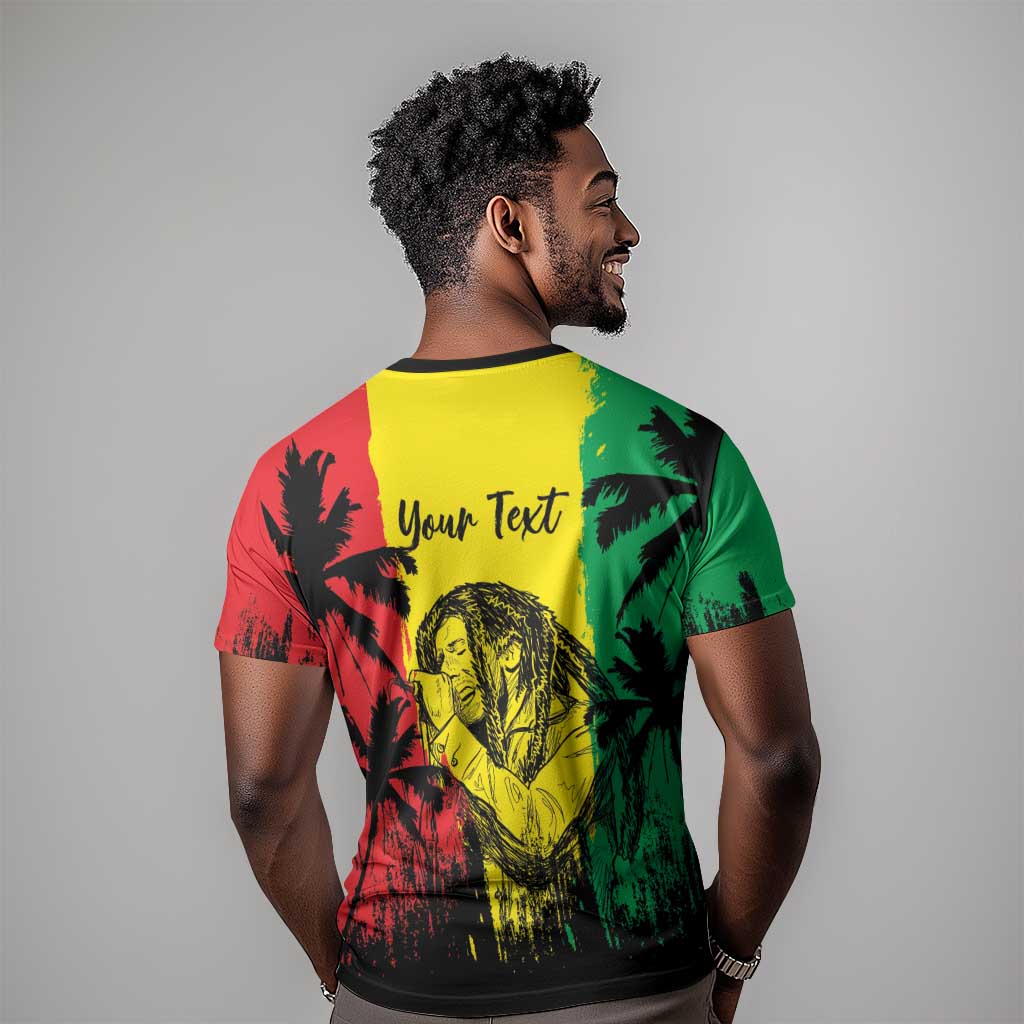 Reggae Soul B.Marley Personalized T shirt Tropical Grunge