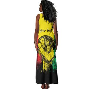 Reggae Soul B.Marley Personalized Tank Maxi Dress Tropical Grunge