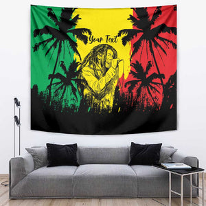Reggae Soul B.Marley Personalized Tapestry Tropical Grunge