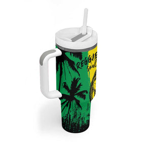 Reggae Soul B.Marley Personalized Tumbler With Handle Tropical Grunge
