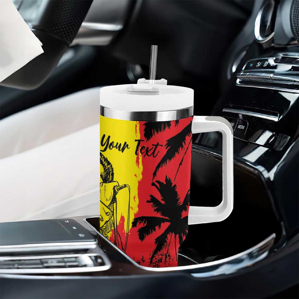 Reggae Soul B.Marley Personalized Tumbler With Handle Tropical Grunge