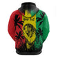 Reggae Soul B.Marley Personalized Zip Hoodie Tropical Grunge