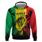 Reggae Soul B.Marley Personalized Zip Hoodie Tropical Grunge