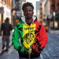 Reggae Soul B.Marley Personalized Zip Hoodie Tropical Grunge