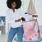 Afro Vodou Erzulie Freda Laundry Basket Hibiscus & Pearls