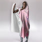 Afro Vodou Erzulie Freda Hooded Blanket Hibiscus & Pearls