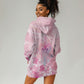 Afro Vodou Erzulie Freda Hoodie Dress Hibiscus & Pearls