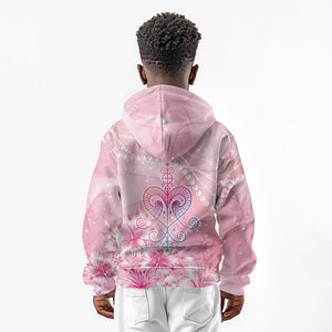 Afro Vodou Erzulie Freda Kid Hoodie Hibiscus & Pearls
