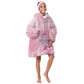 Afro Vodou Erzulie Freda Kid Wearable Blanket Hoodie Hibiscus & Pearls