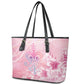 Afro Vodou Erzulie Freda Leather Tote Bag Hibiscus & Pearls
