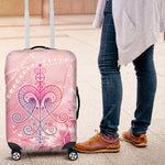 Afro Vodou Erzulie Freda Luggage Cover Hibiscus & Pearls