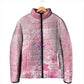 Afro Vodou Erzulie Freda Padded Jacket Hibiscus & Pearls