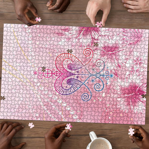Afro Vodou Erzulie Freda Puzzle Hibiscus & Pearls